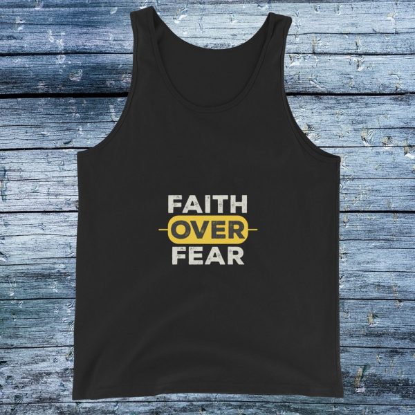 Faith Over Fear Men's Tank black