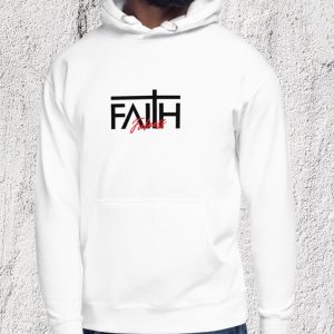 Faithfulness men's premium hoodie white