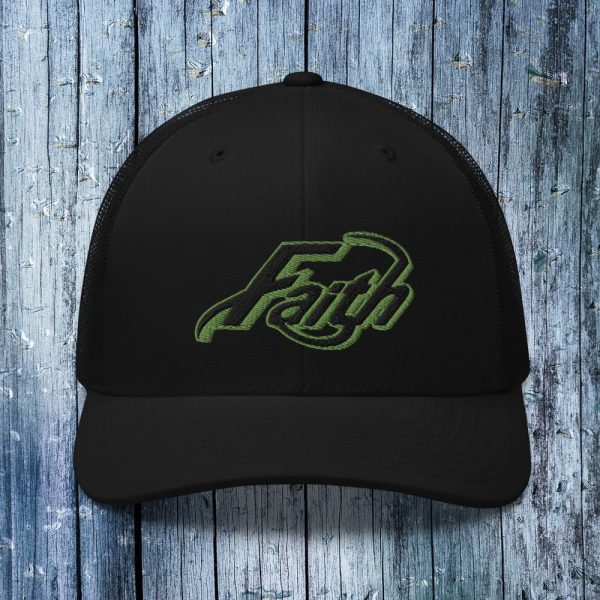 Faith Trucker Hat Black