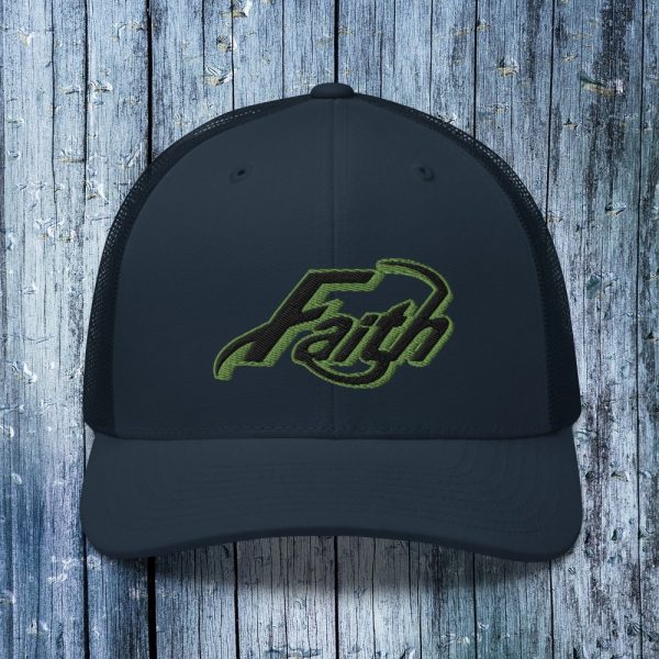 Navy Faith Trucker Hat