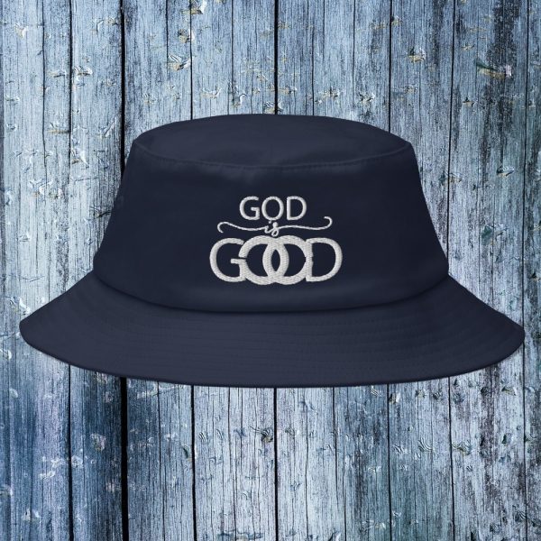 God Is Good Bucket Hat Navy