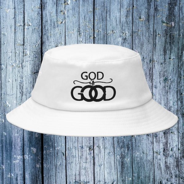 God Is Good Bucket Hat White