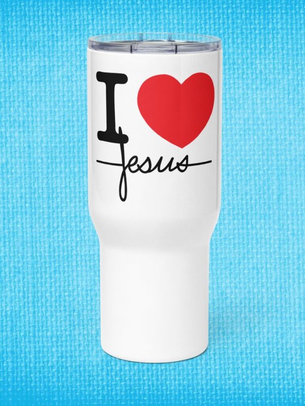 I love Jesus travel mug